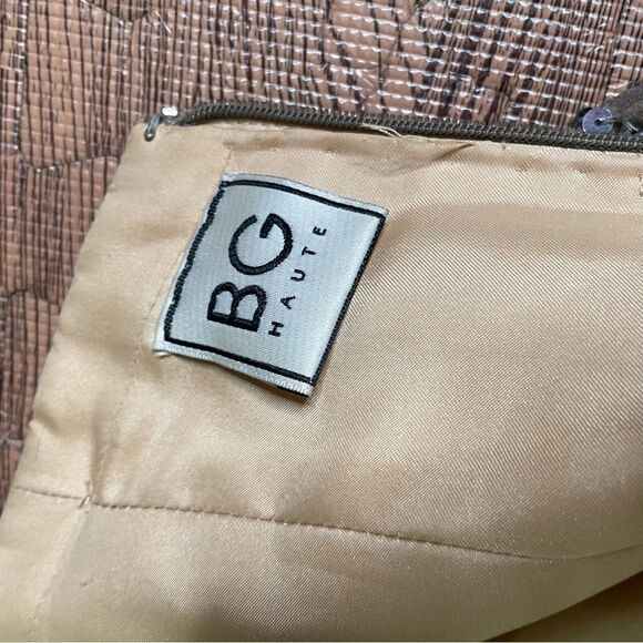 BG Haute silver all over sequin strapless evening prom gown size 2 - Picture 11 of 16